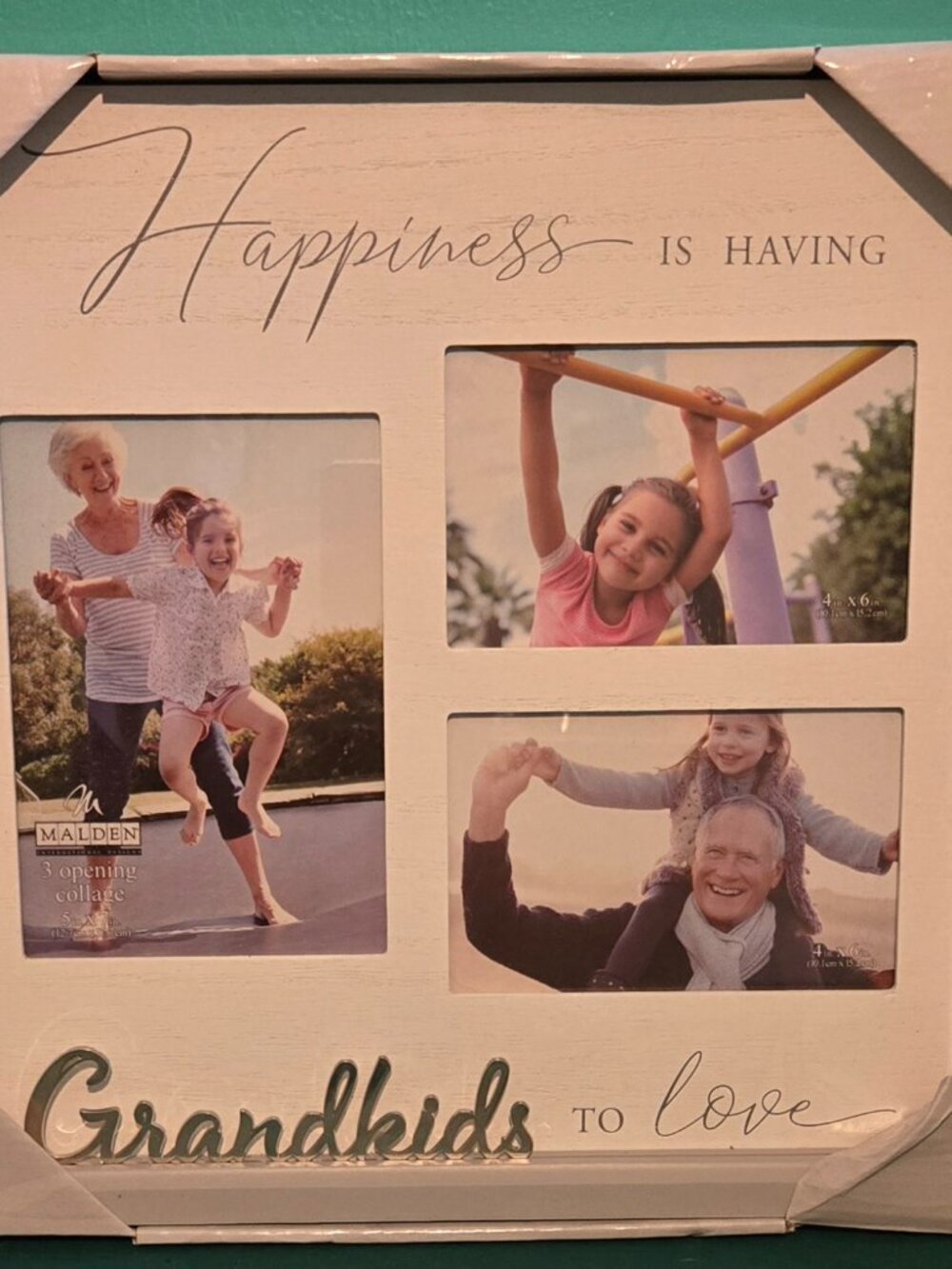 Malden 3 Opening Frame Happiness is Having Grandkids to Love (1) 5x7 and (2) 4X6